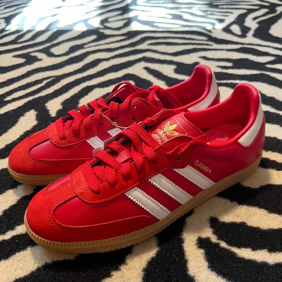 NWT Adidas Samba OG W Sneakers Better Scarlet Size Women’s 8.5 - Picture 10 of 16
